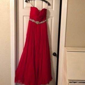 Jovani red evening gown